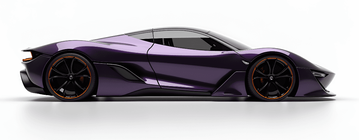 Purple Sports Car