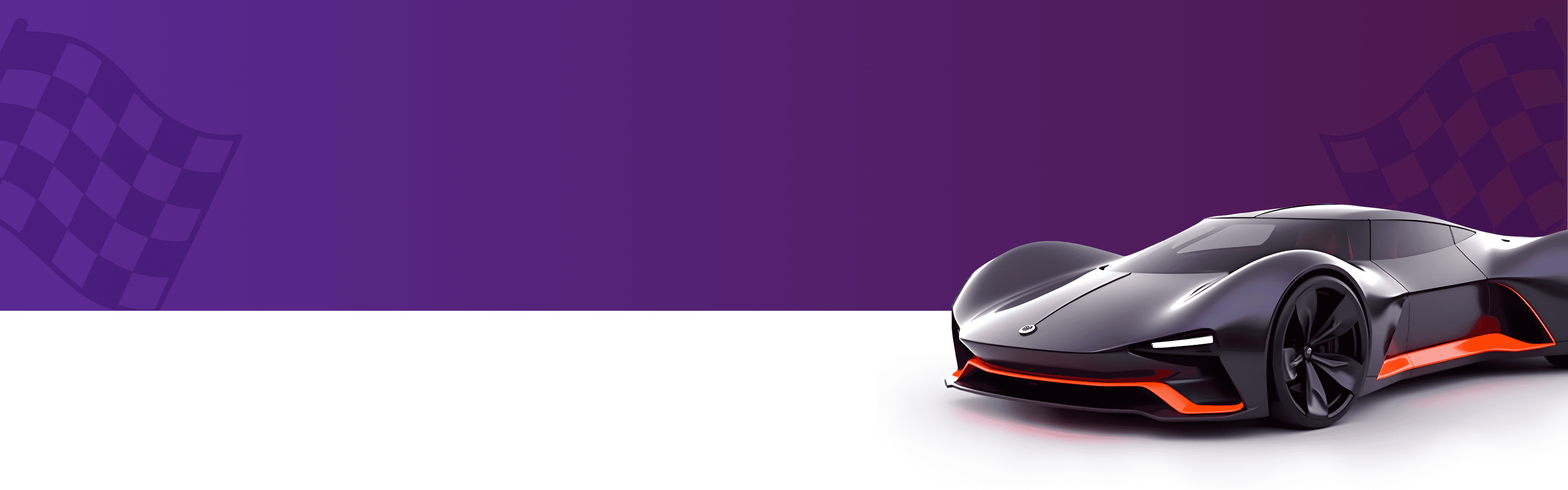 Our Offerings - Various AI agents we provide for each of your dealership departments with futuristic sports car