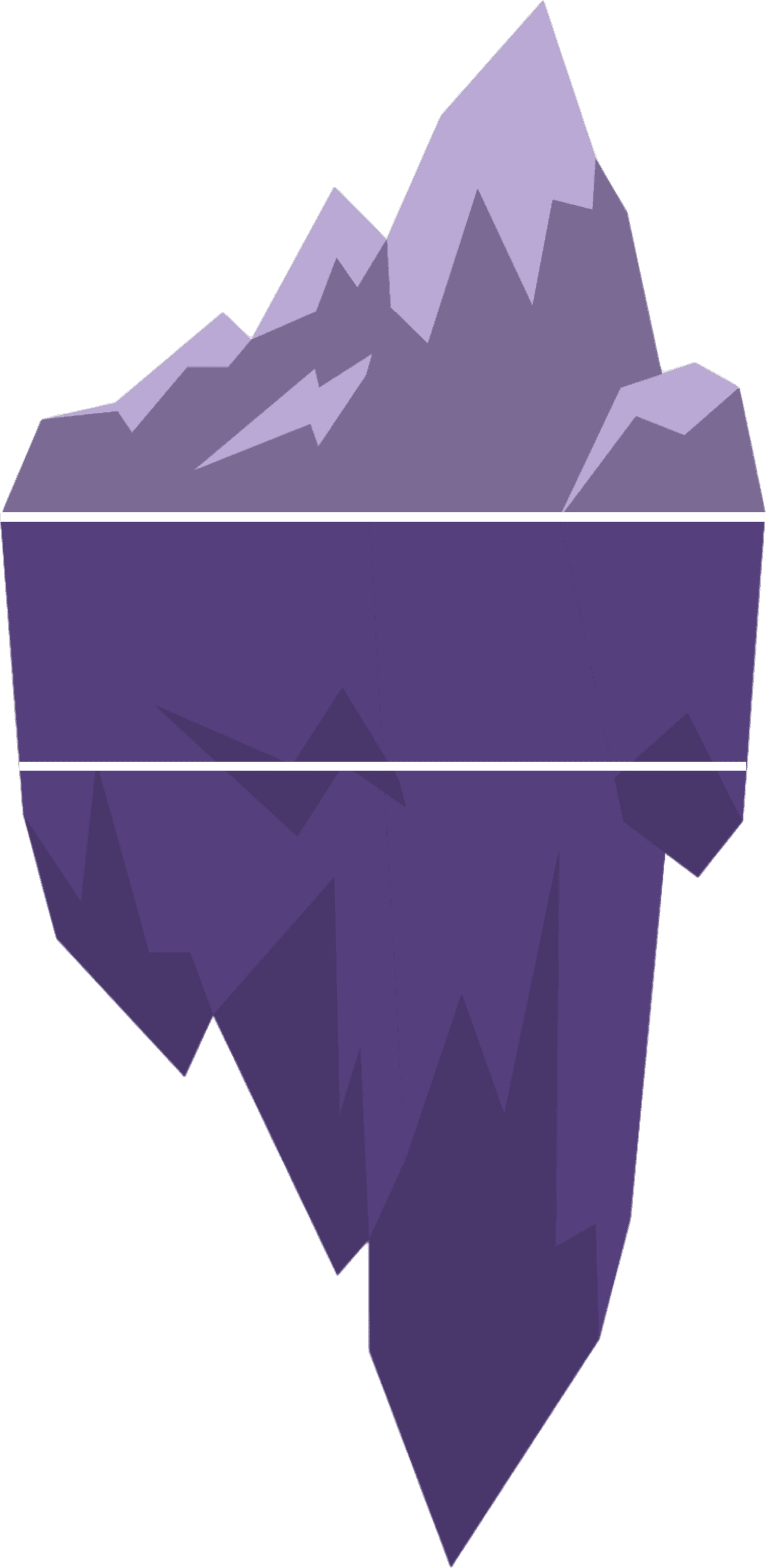 Iceberg showing cost breakdown